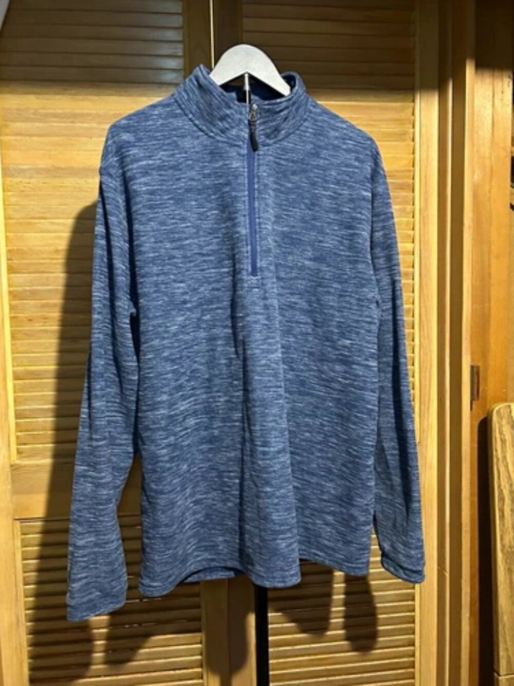 Stillwater Supply Co. Women's Blue XL Fleece 1/4 Zip Mock Neck Pullover
